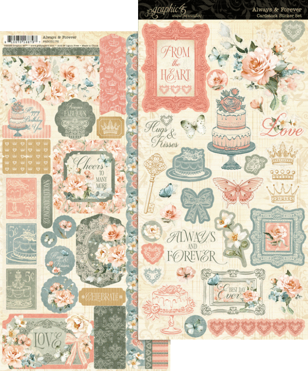 Graphic 45 Always & Forever Sticker Set