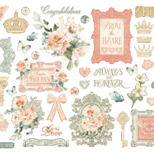 Graphic 45 Always & Forever Ephemera Set