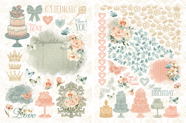 Graphic 45 Always & Forever Rub-on Transfers
