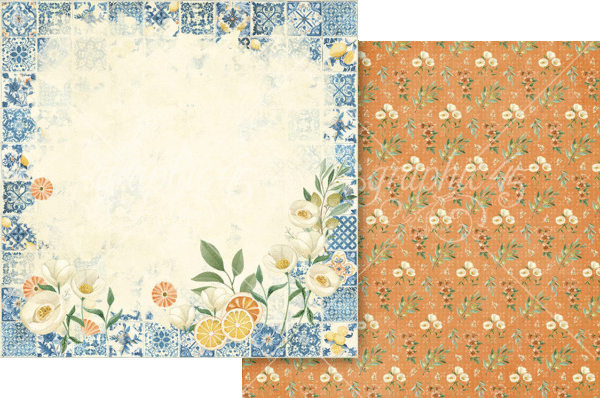 Graphic 45 Scenic Route 12X12 Scenic Route Light Layout Paper