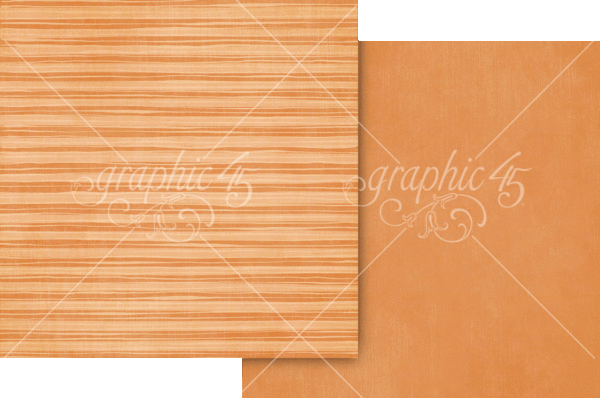 Graphic 45 Scenic Route 12X12 Vibrant Orange Patterns and Solids