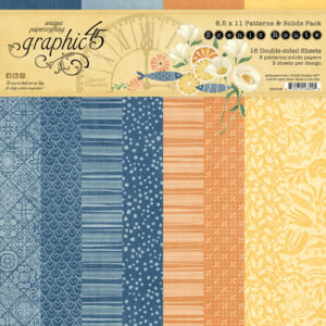Graphic 45 Scenic Route 8.5 X 11 Patterns & Solids Pack