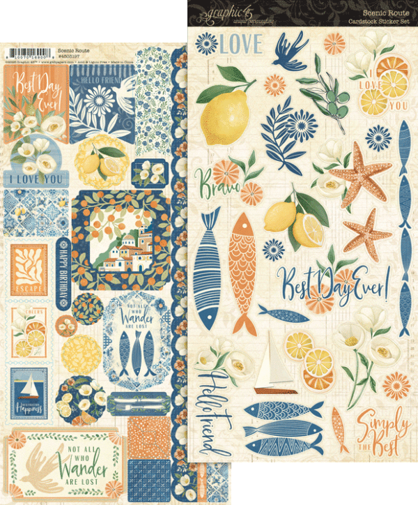 Graphic 45 Scenic Route Sticker Set
