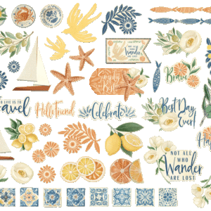 Graphic 45 Scenic Route Ephemera Set