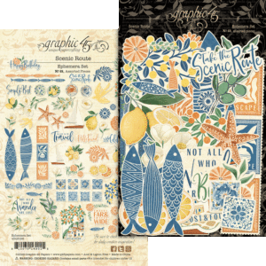 Graphic 45 Scenic Route Ephemera Set