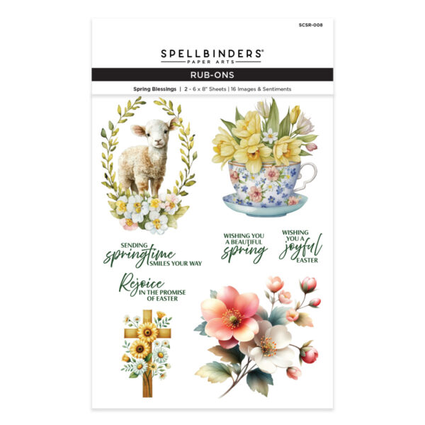 Spellbinders Spring Blessings Rub-on Sheets