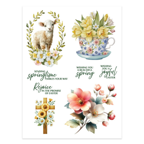 Spellbinders Spring Blessings Rub-on Sheets