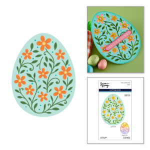 Spellbinders in Bloom Egg Etched Dies By Simon Hurley