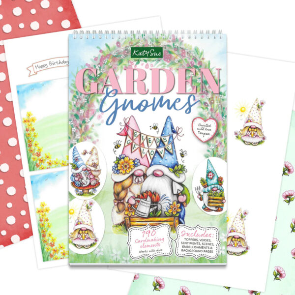 Katy Sue Garden Gnomes Paper Craft Pad
