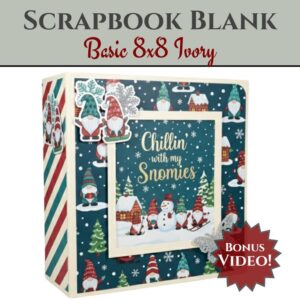 Craftreat Scrapbook Blank Precut Album Base - Basic 8X8 - Ivory