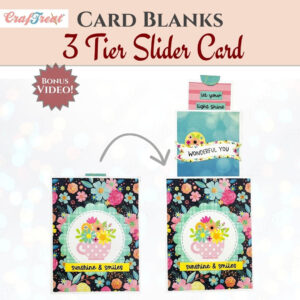 Craftreat Card Blanks - 3 Tier Slider Card