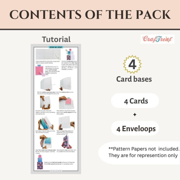 Craftreat Card Blanks - 3 Tier Slider Card