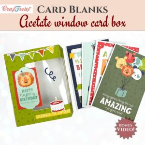 Craftreat Box Blank - Acetate Window Card Box