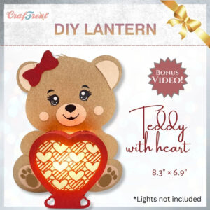 Craftreat Diy Paper Lanterns - Teddy With Heart