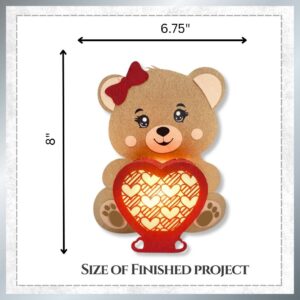 Craftreat Diy Paper Lanterns - Teddy With Heart