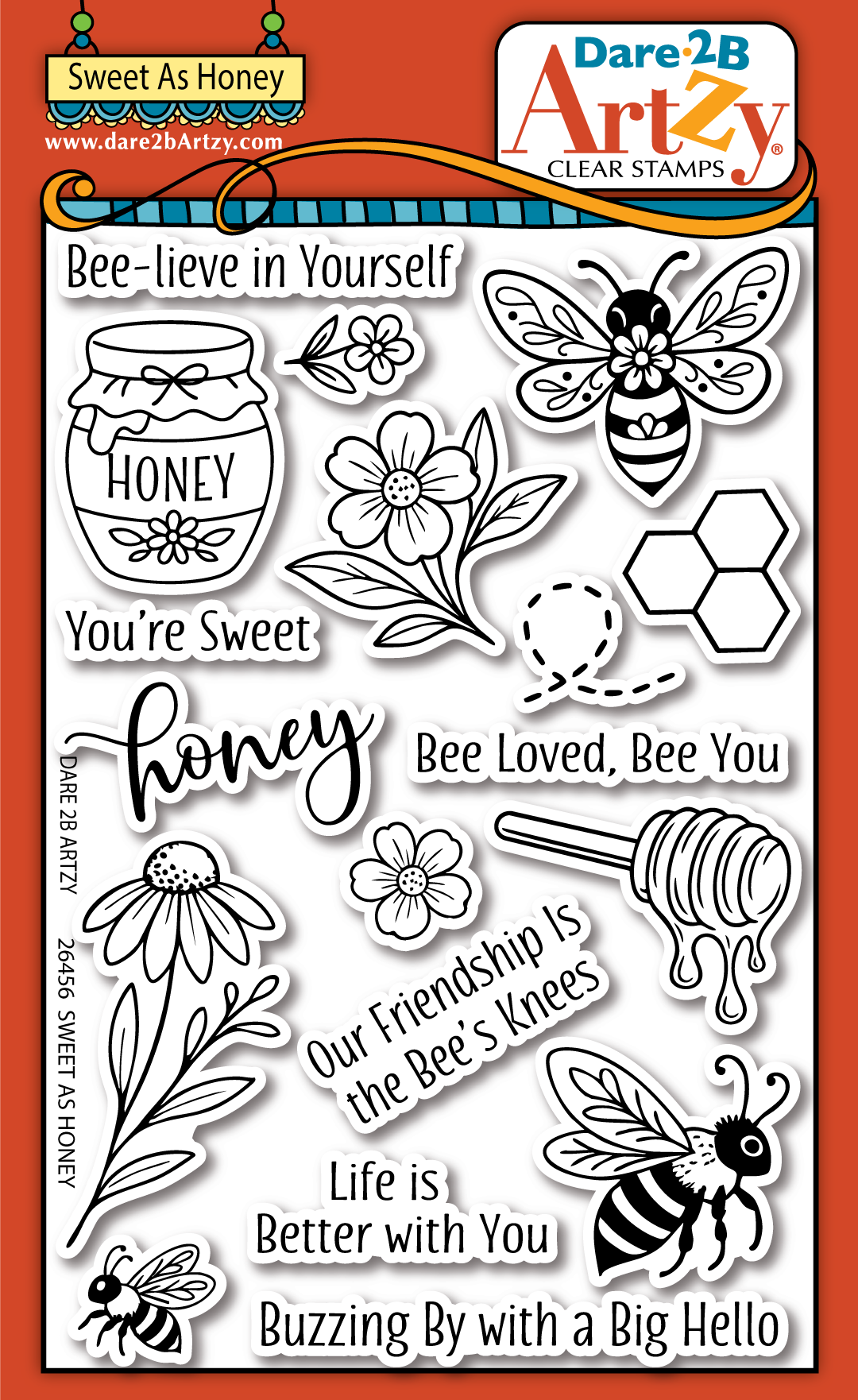 Dare 2B Artzy Stamp Sweet As Honey