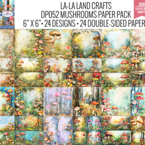 Lala Land 6X6 Mushrooms Paper Pack