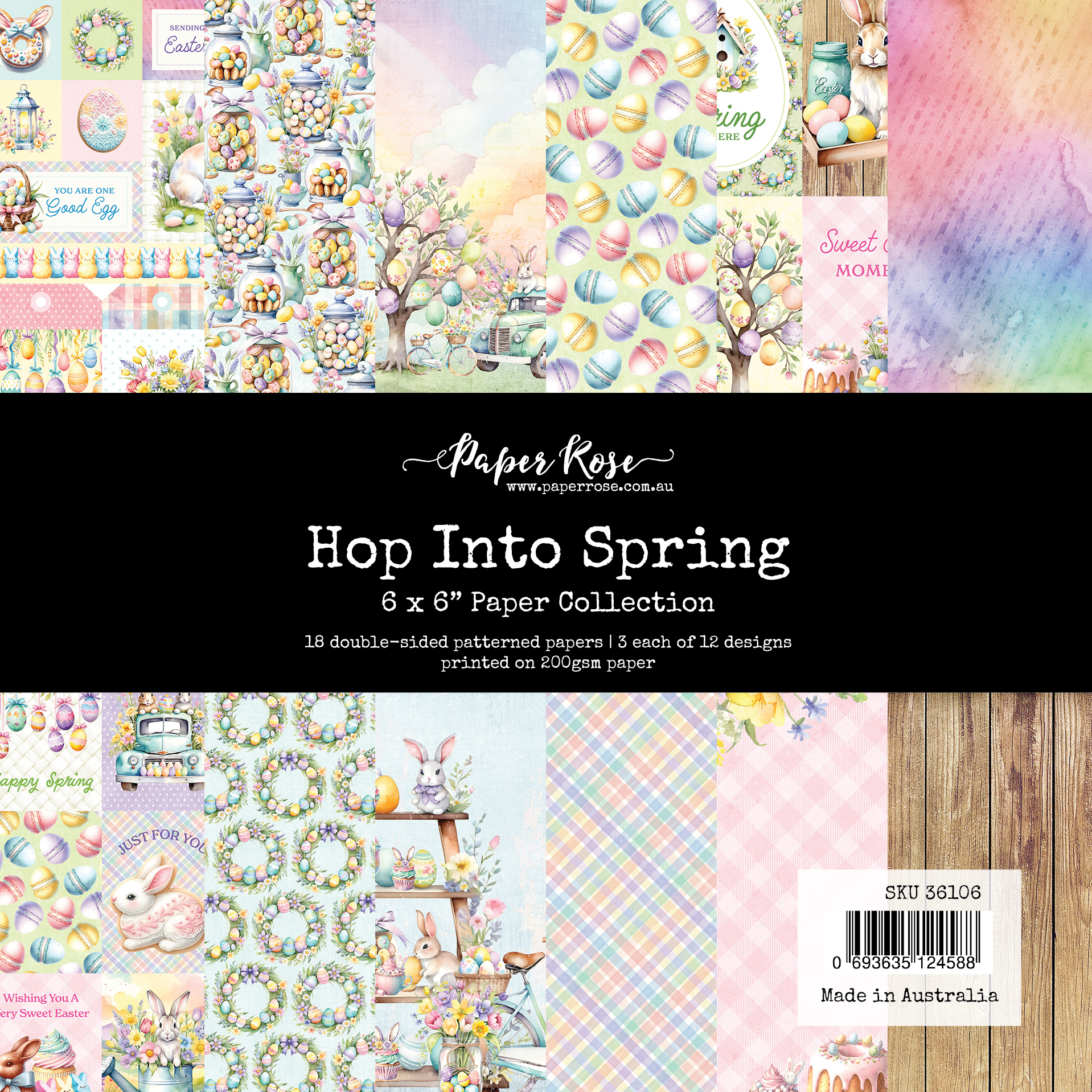 PR Hop Into Spring 6X6 Paper Collection
