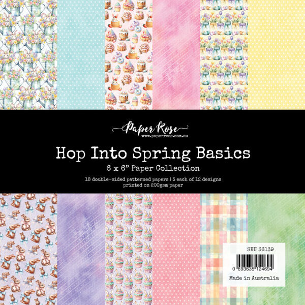 PR Hop Into Spring Basics 6X6 Paper Coll PR Hop Into Spring Basics 6X6 Paper Coll