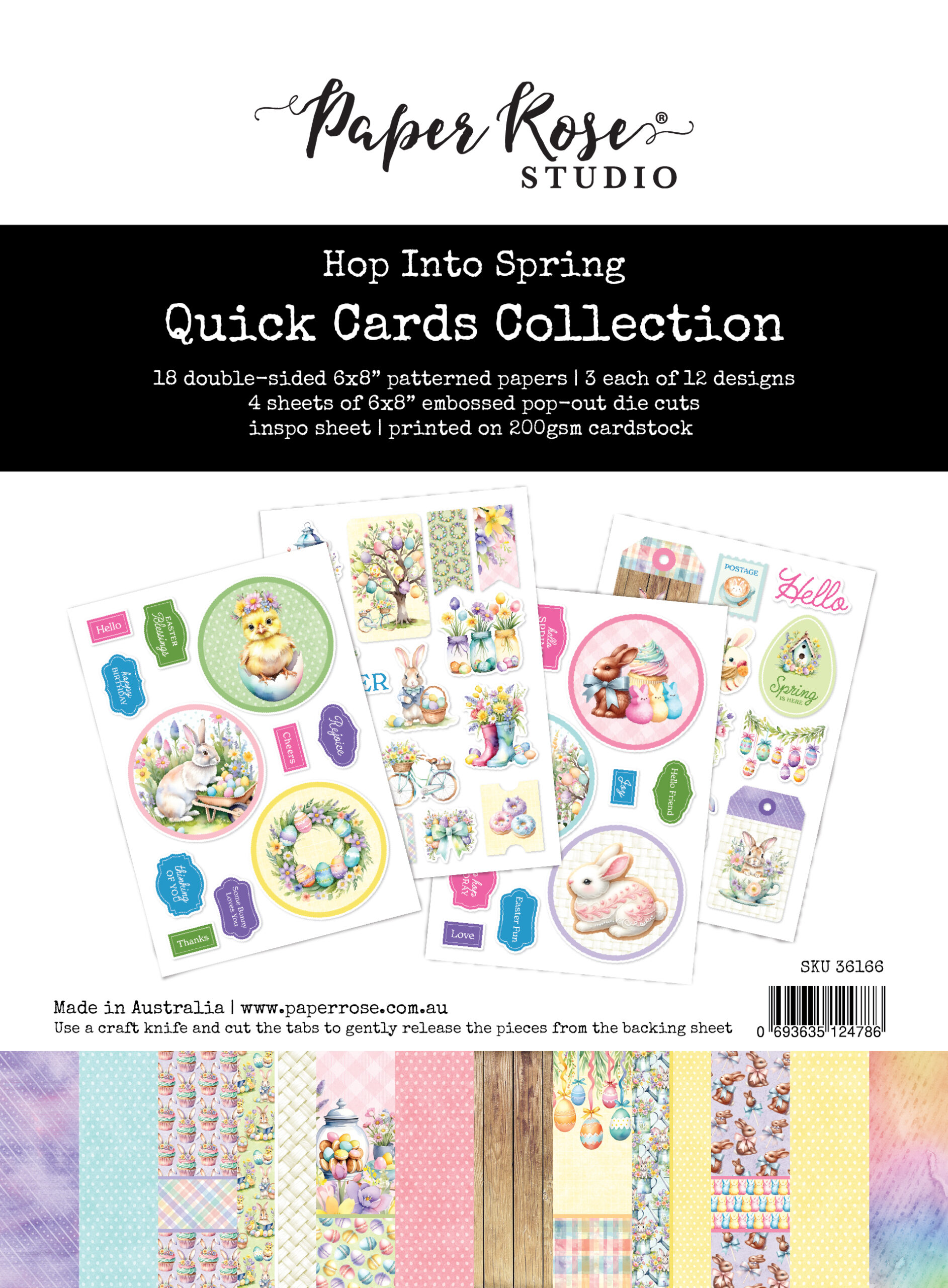 PR Hop Into Spring 6X8 Quick Cards Kit