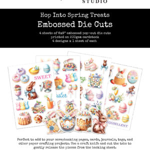PR Hop Into Spring 6 X 8 Treats Embossed