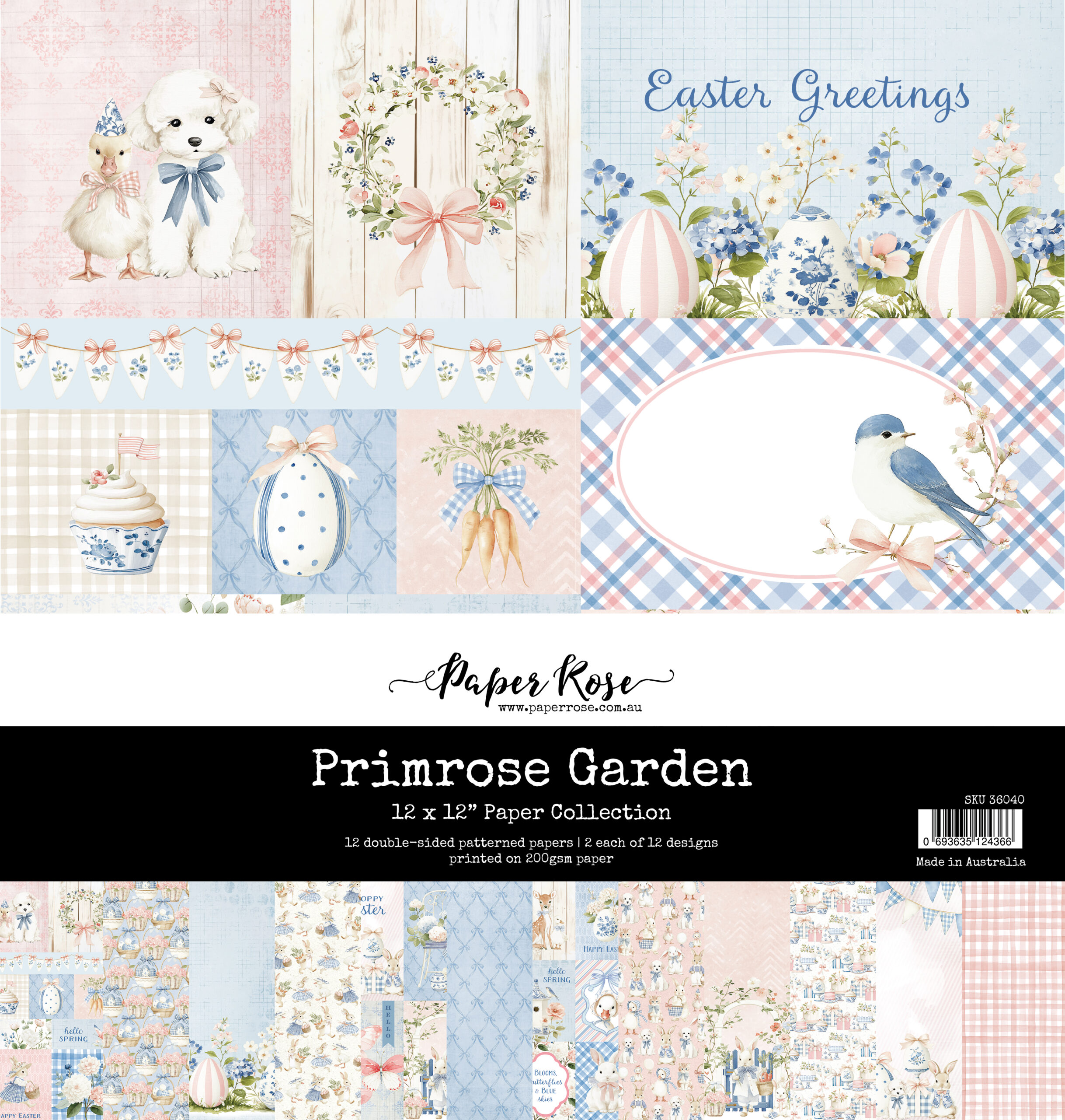 PR Primrose Garden Easter 12X12 Paper Co