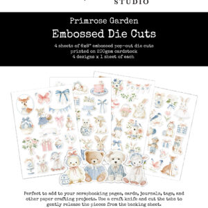 PR Primrose Garden Easter 6 X 8" Embosse