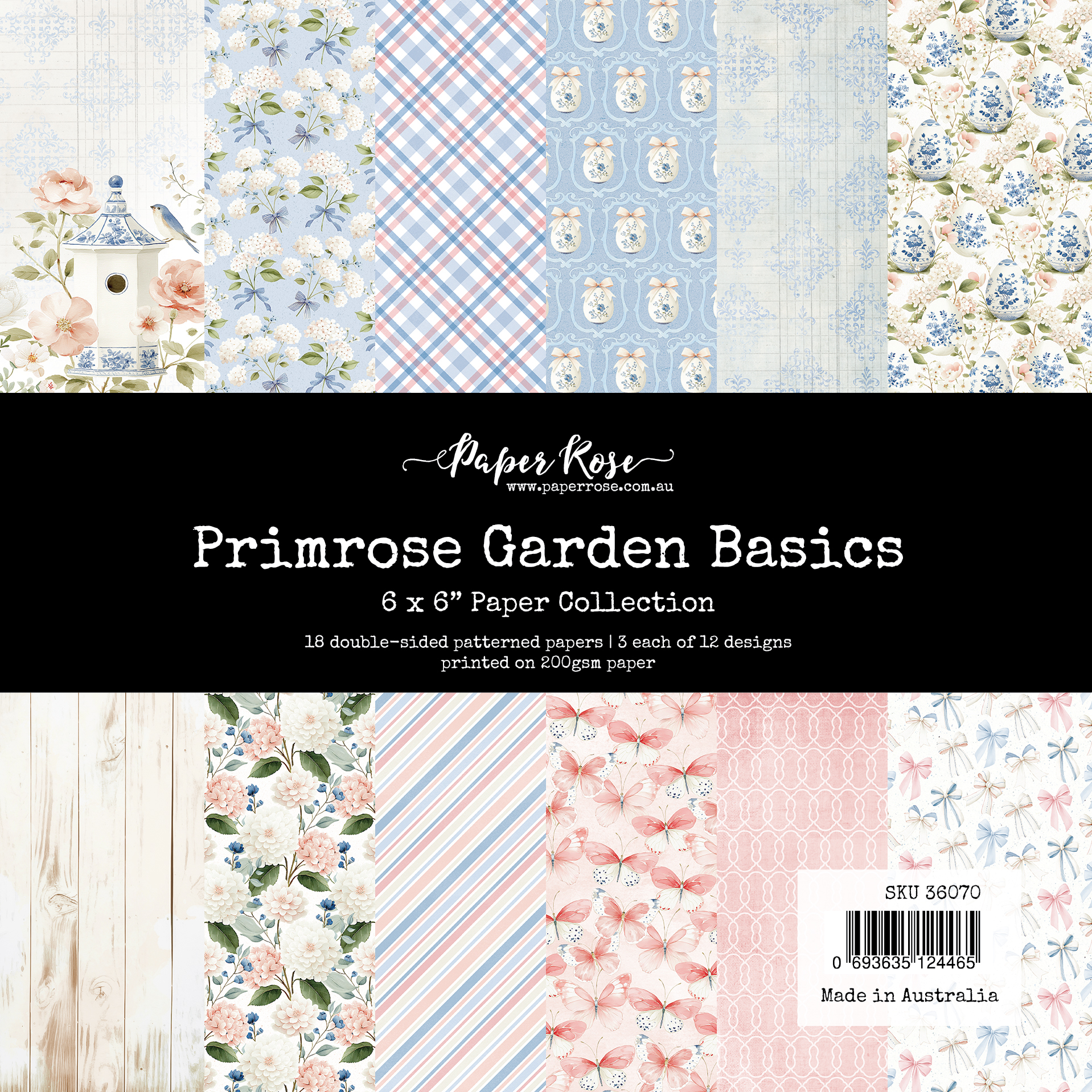 PR Primrose Garden Easter Basics 6X6 Pap
