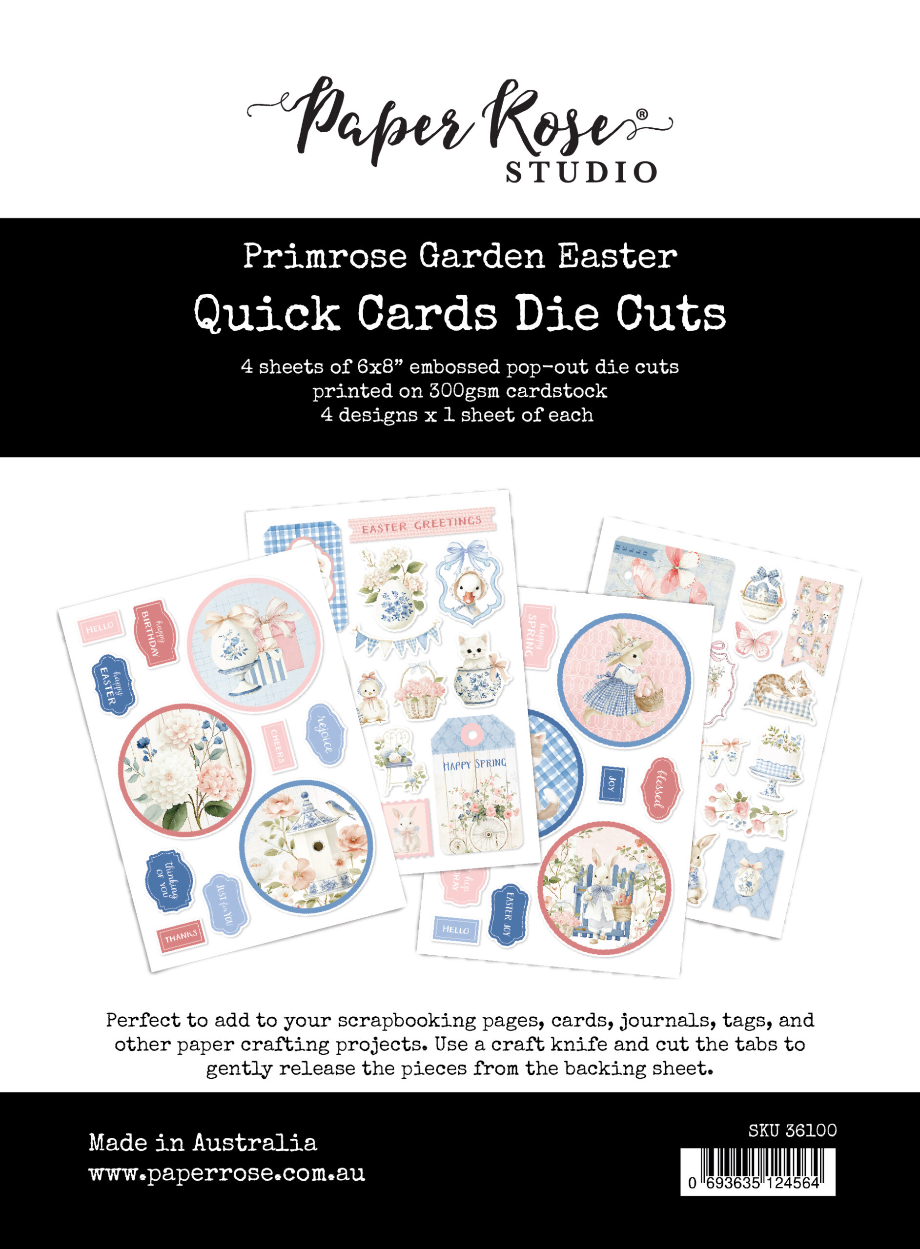 PR Primrose Garden Easter 6X8 Quick Card