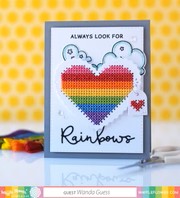 WAFFLE FLOWER STITCHABLE CARDS PERFORATED PINKING SHAPES