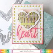 WAFFLE FLOWER STITCHABLE CARDS PERFORATED PINKING SHAPES