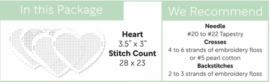 WAFFLE FLOWER STITCHABLE CARDS PERFORATED PINKING HEARTS