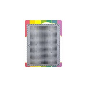 WAFFLE FLOWER DIE STITCHABLE PERFORATED PINKING RECTANGLE