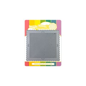 WAFFLE FLOWER DIE STITCHABLE PERFORATED PINKING SQUARE