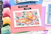 WAFFLE FLOWER BUTTERFLY BLOSSOM STITCHABLE PATTERN