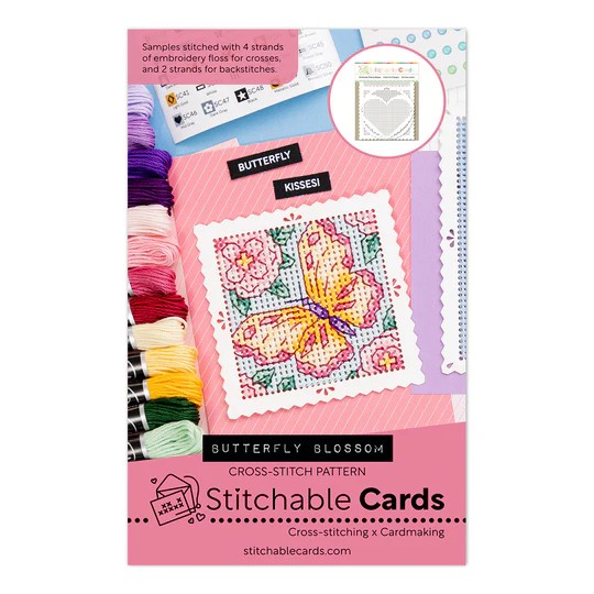 WAFFLE FLOWER BUTTERFLY BLOSSOM STITCHABLE PATTERN