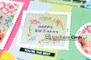 WAFFLE FLOWER PRETTY FLORALS STITCHABLE PATTERN