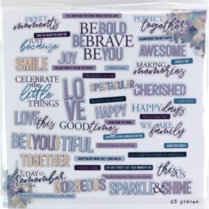 49 & MARKET PLUME & PETAL CHIPBOARD SENTIMENTS