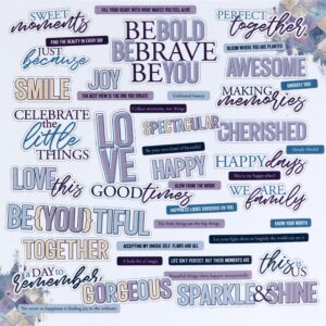 49 & MARKET PLUME & PETAL CHIPBOARD SENTIMENTS