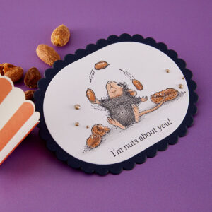 Spellbinders House-mouse Nuts About You Cling Stamp Set