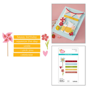 Spellbinders Pink Lemonade Stand Tags Etched Dies With Simple Stories