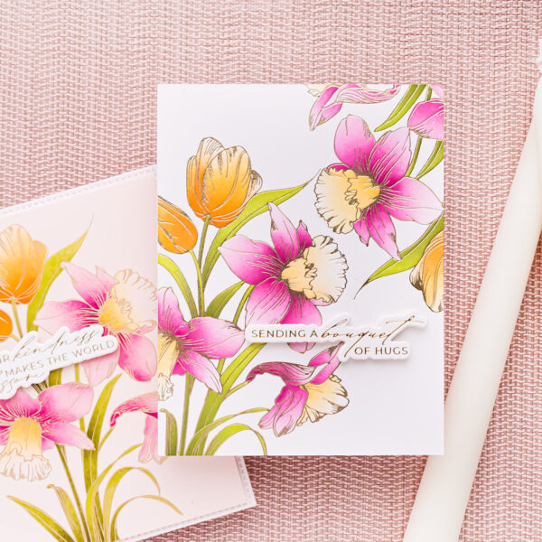 Spellbinders Tulips and Daffodils Press + Foil Plate By Yana Smakula