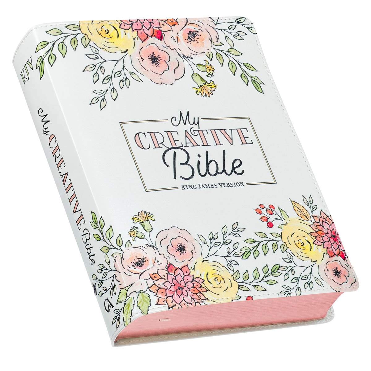 Cag KJV My Creative Bible White Floral Printed
