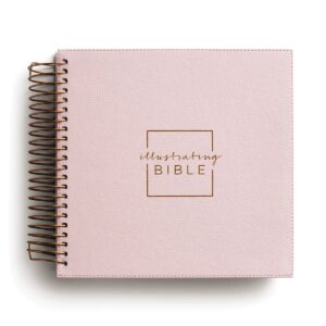 Harper Illustrating Bible Niv: Spiral Bound Bible Journal, Pink