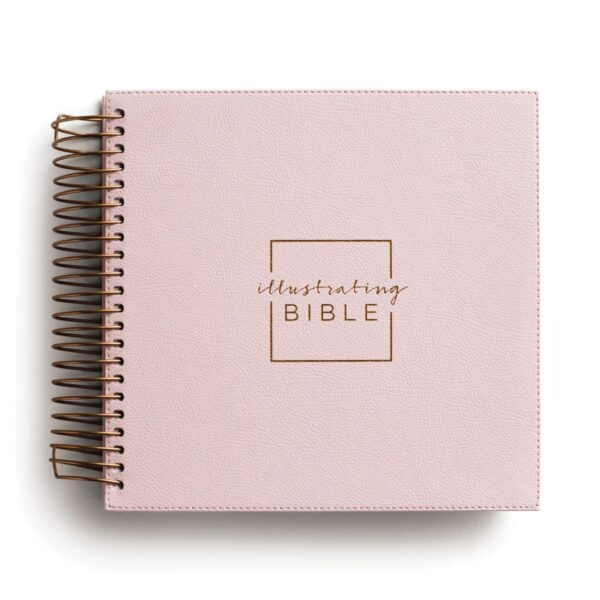 Harper Illustrating Bible Niv: Spiral Bound Bible Journal, Pink