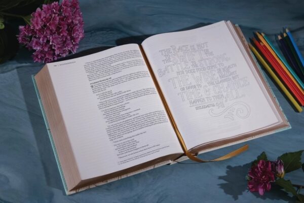 Harper Niv Beautiful Word Coloring Bible Large Print Teal
