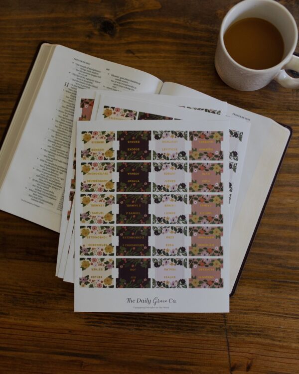 The Daily Grace Magnolia Floral Bible Tabs|76 Tabs The Daily Grace Magnolia Floral Bible Tabs|76 Tabs