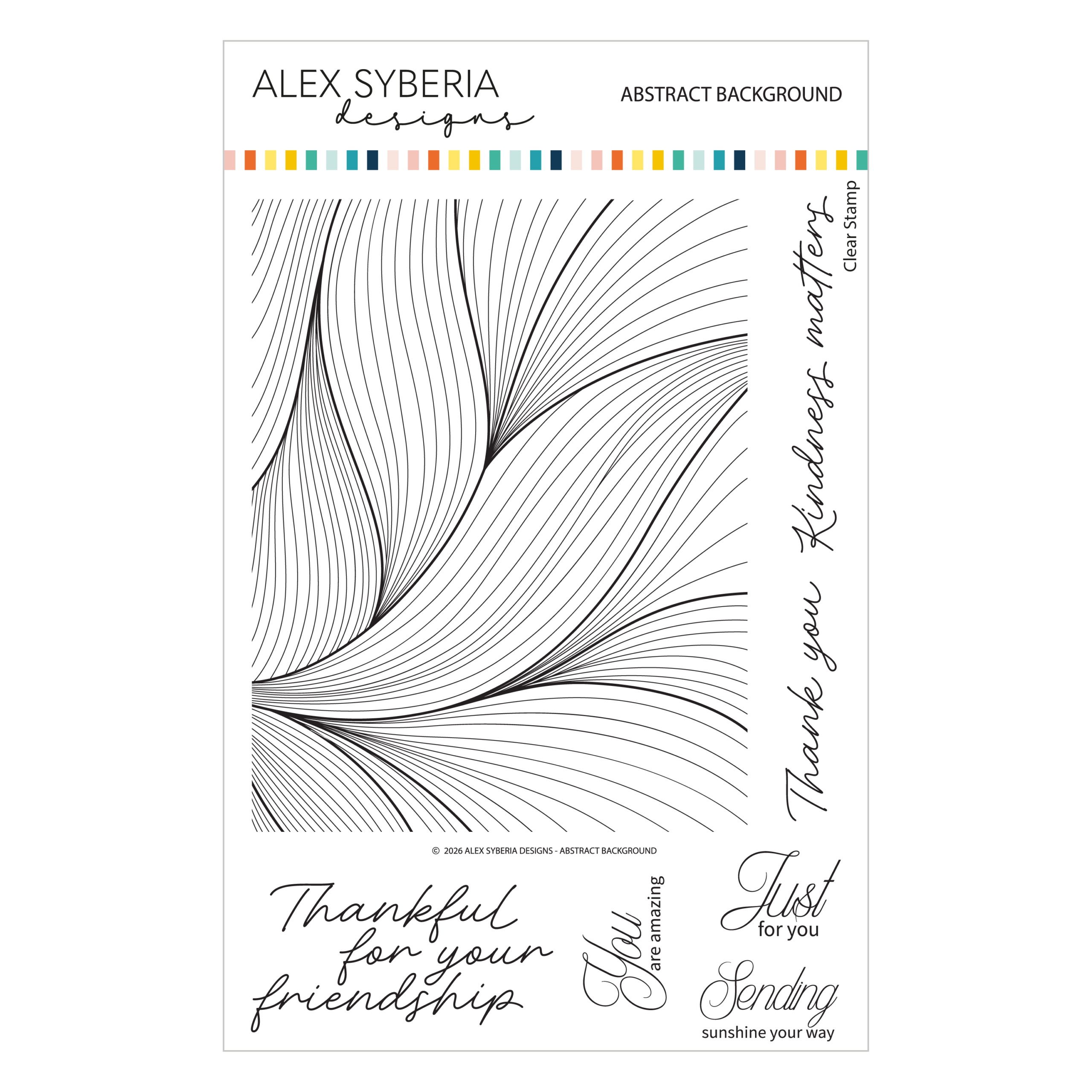 Alex Syberia Stamp Abstract Background