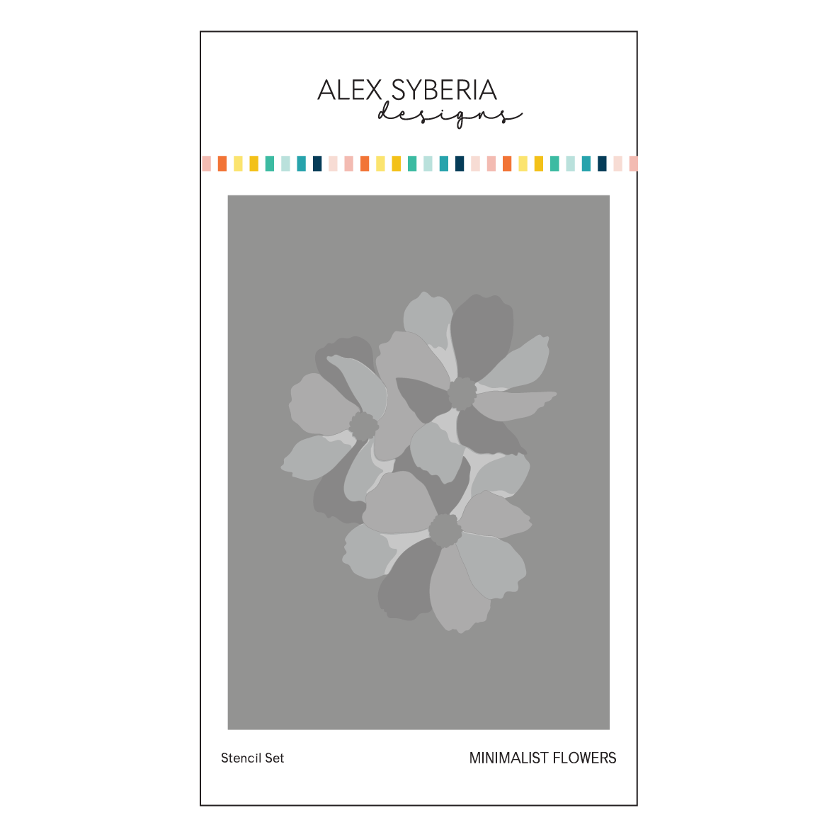 Alex Syberia Stencil Minimalist Flowers
