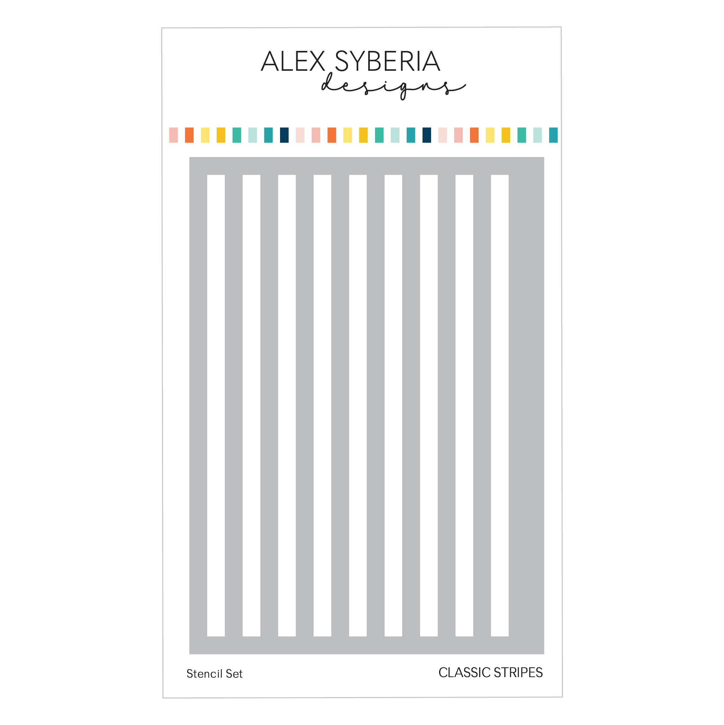Alex Syberia Stencil Classic Stripes